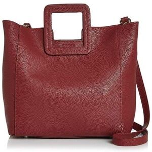 TMRW Studio Antonio Medium Tote Leather Satchel Two Way Crossbody Bag Purse